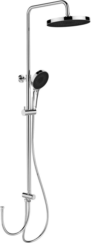 Duschsystem Softwater Chrom - einfacher Anschluss an bestehende Armatur oder Wandanschlussbogen