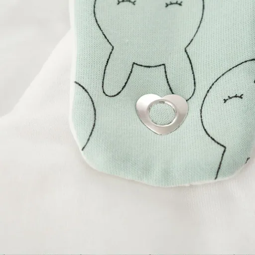 Träumeland Liebmich Baby Schlafsack, Schlummersack, Innenschlafsack 3tlg. Set - Kuschelhase, Grösse: 80/86