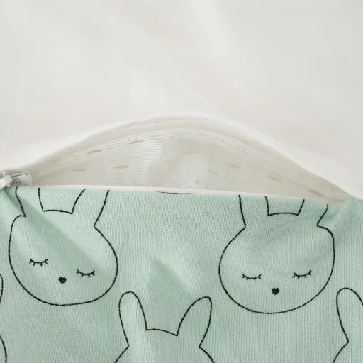Träumeland Liebmich Baby Schlafsack, Schlummersack, Innenschlafsack 3tlg. Set - Kuschelhase, Grösse: 80/86
