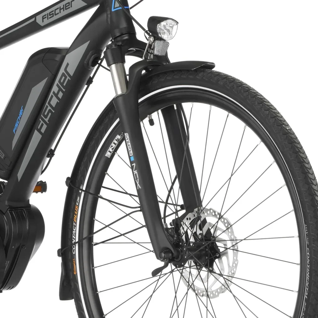 Herren E-Bike Trekking, 28 Zoll, Rahmengröße 50cm, 10-Gang Kettenschaltung, schwarz matt, VIATOR ETH 1861