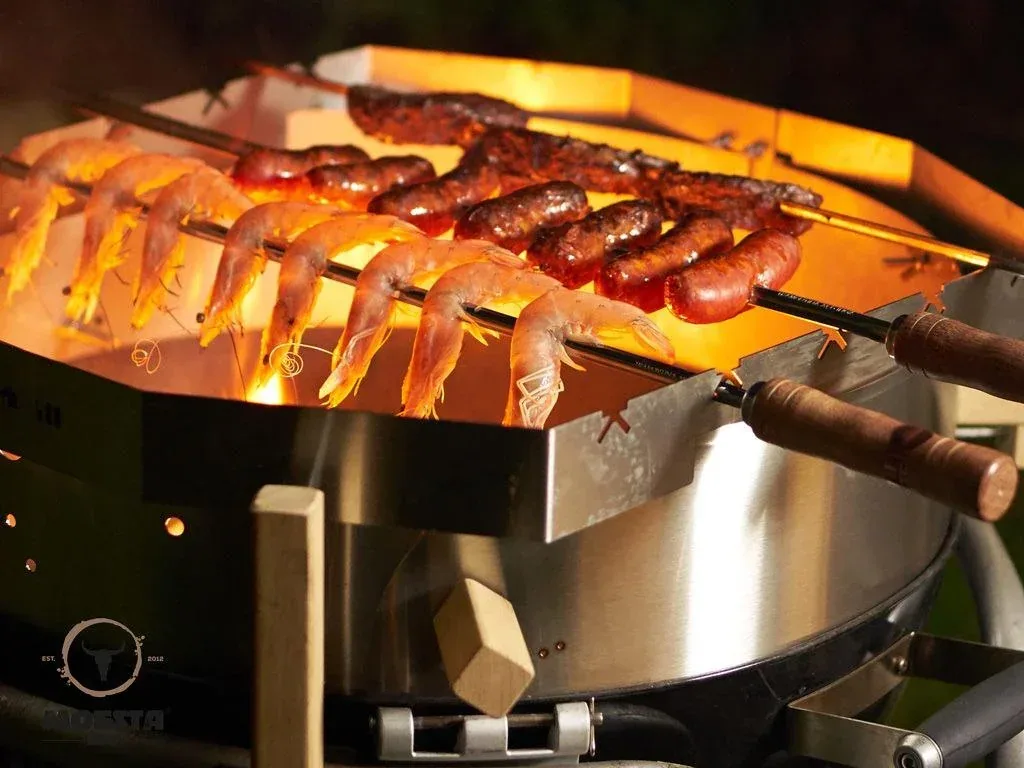 ChurrascoBBQ - Set für Smokin Pizzaring: 57 cm für südamerikanisches Spießgrillen