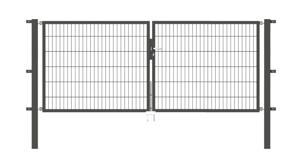 Doppeltor-Set Flexo inkl. Pfosten 3 x 1,2 m anthrazit