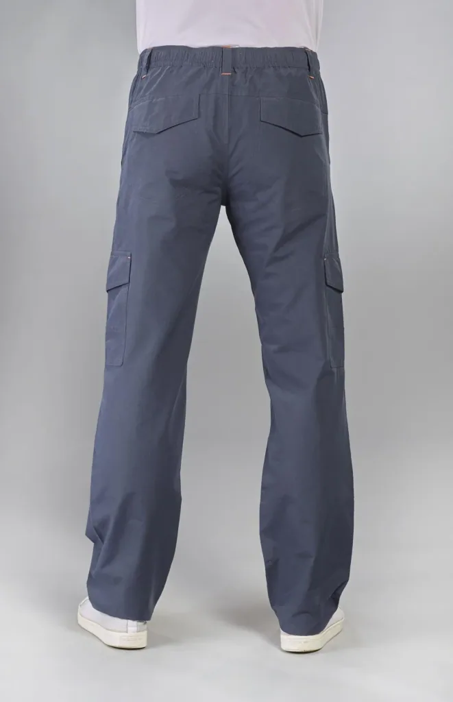 Trekkinghose mit Gummizug, Farbe blau/grau, Gr.29