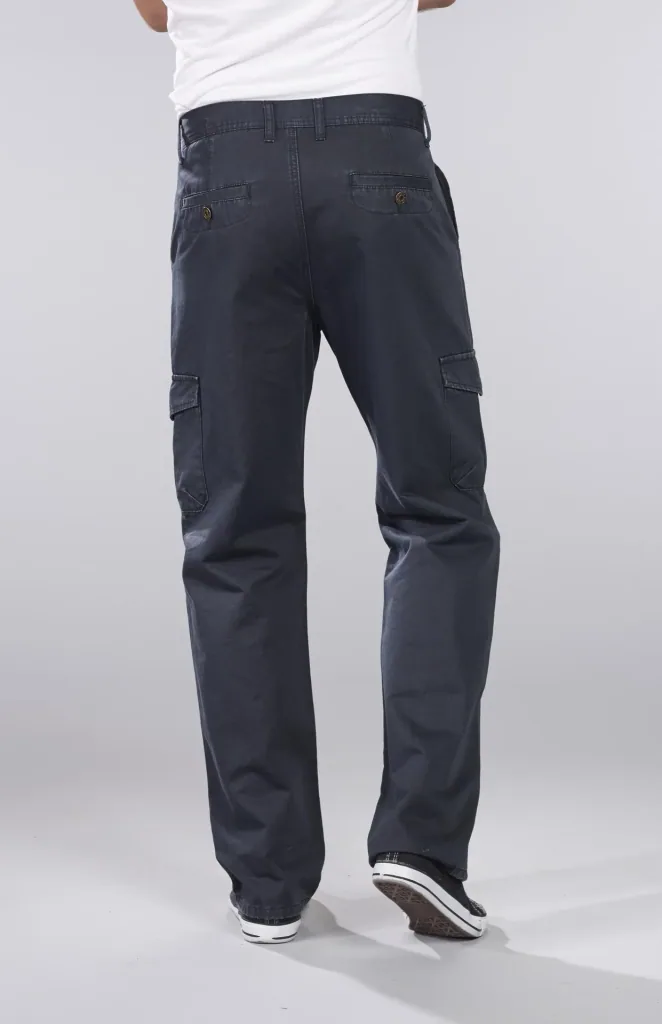 Cargohose aus Baumwolltwill, Farbe blau/grau, Gr.25