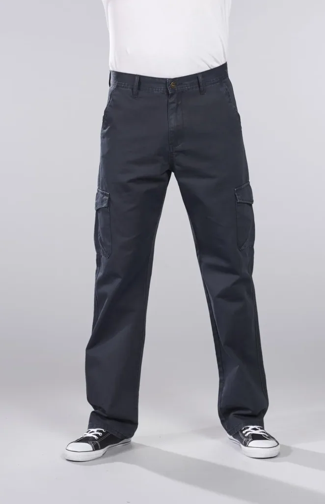 Cargohose aus Baumwolltwill, Farbe blau/grau, Gr.25