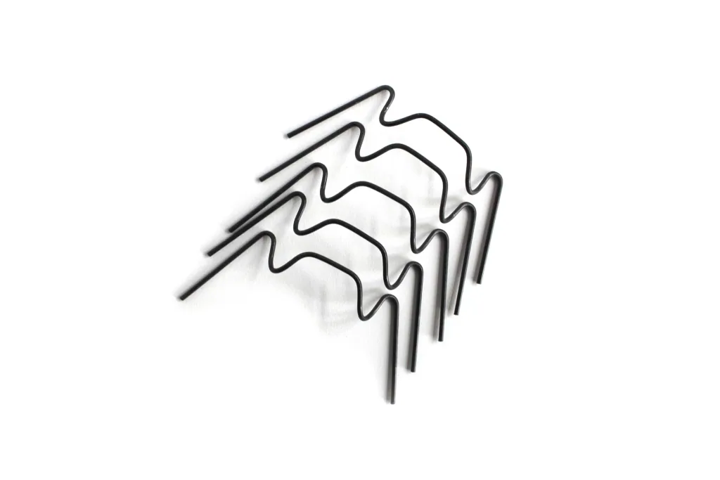 Glasfederklammern, 20 Stück, schwarz