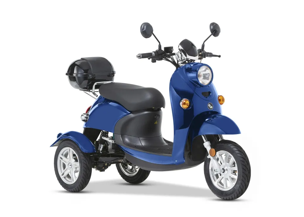 3-Rad E-Mobil Modena 25 km/h - blau - Neue Roller-Optik mit dem Komfort eines Elektromobils