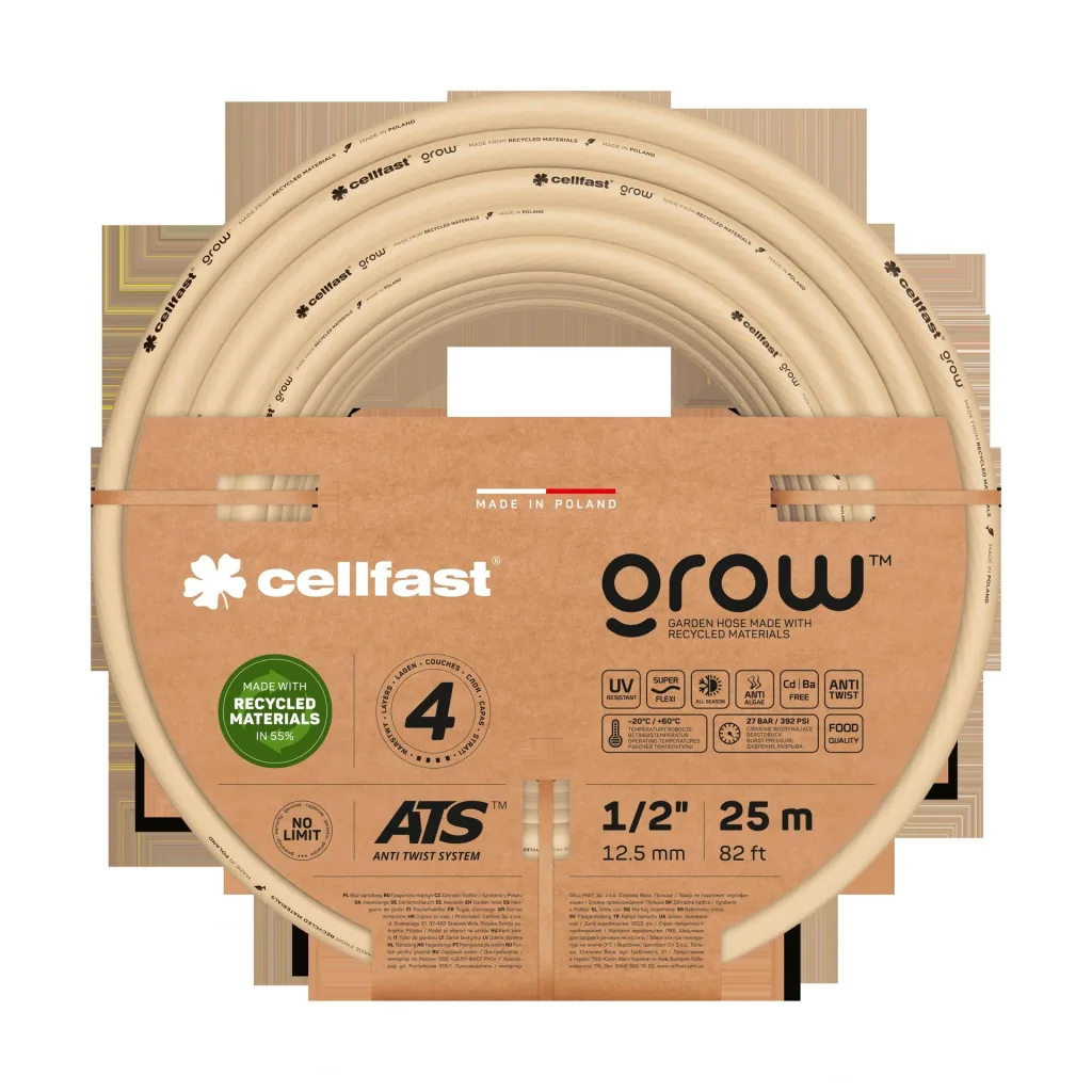 Gartenschlauch GROW 1/2" 25 m, 4 lagig