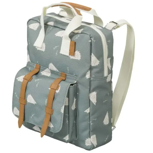 Fresk Kinderrucksack Igel blau grau
