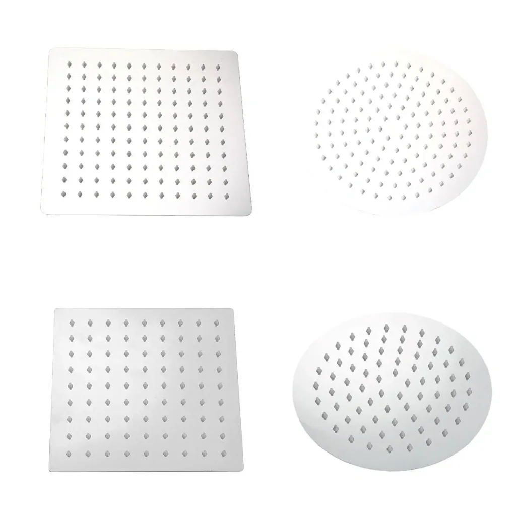 Duschkopf Kopfbrause Ø 20 cm Regendusche aus Edelstahl mit 1 Strahlart G1/2 individuell einsetzbar