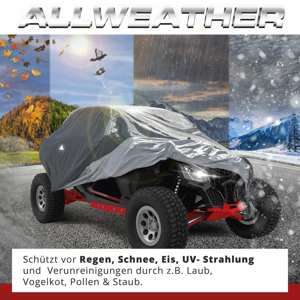Quad Abdeckplane All Weather Plus, Abdeckung für Geländefahrzeuge Größe M schwarz