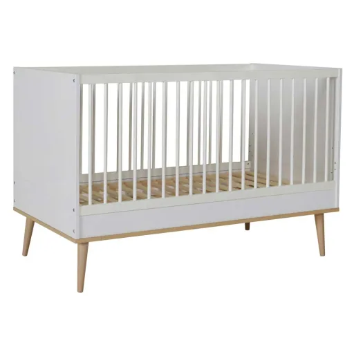 Quax Flow Babybett umbaubar weiss 70 x 140