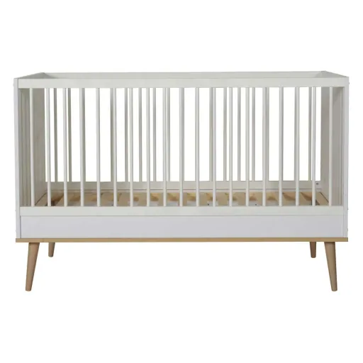 Quax Flow Babybett umbaubar weiss 70 x 140