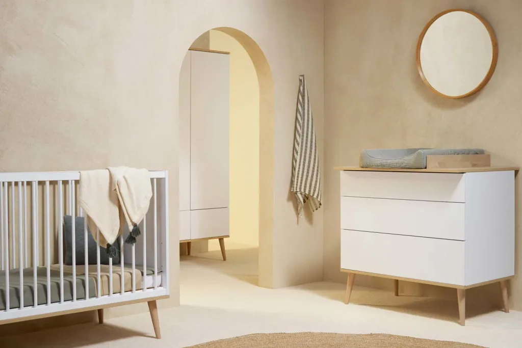 Quax Flow Babybett umbaubar weiss 70 x 140
