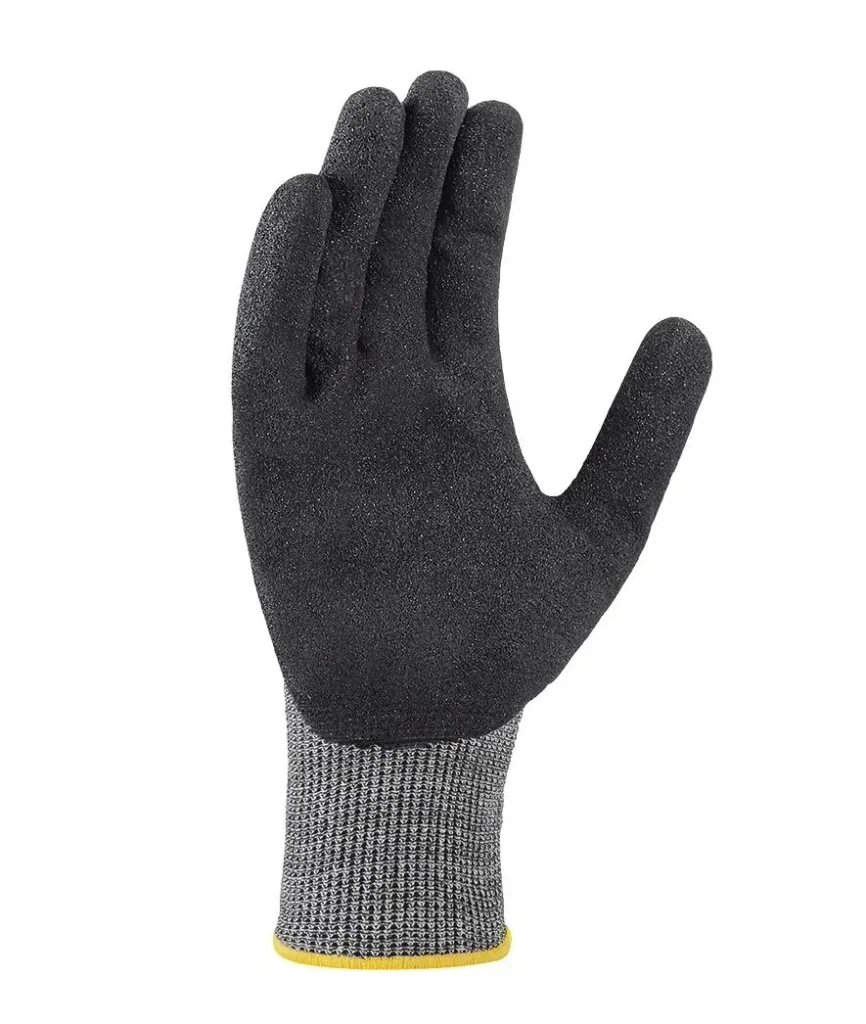 Schnittschutz-Strickhandschuhe besandete Nitrilbeschichtung Gr. 8