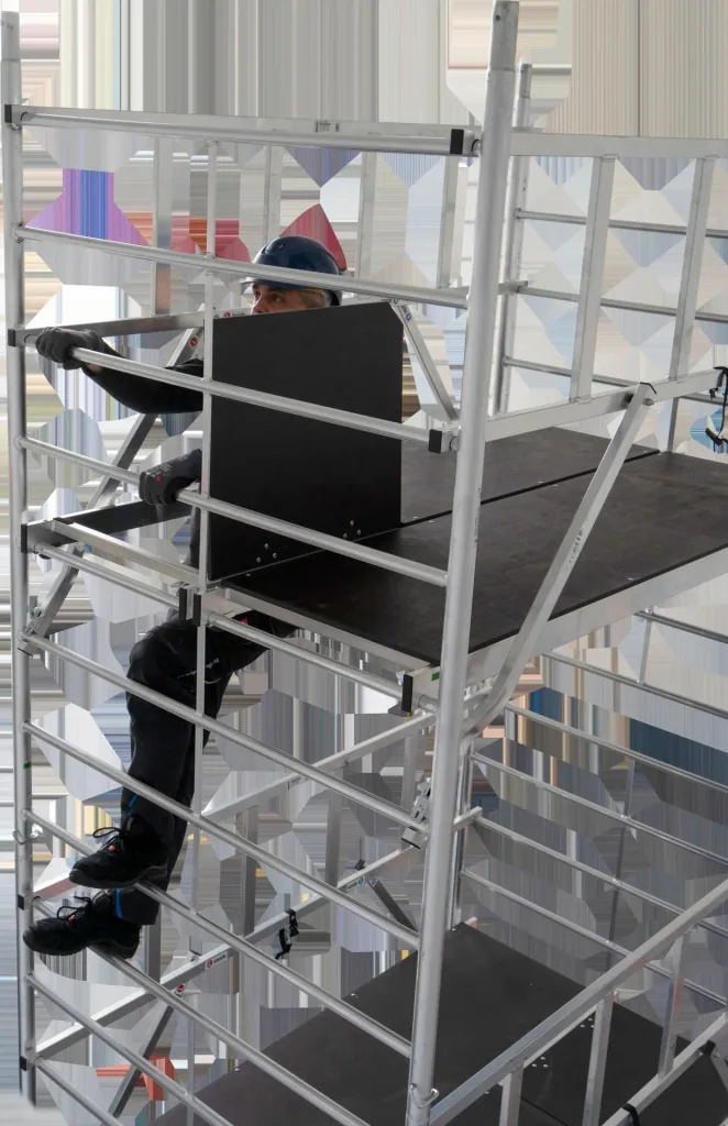 MONTO ProTec XXL Alu-Fahrgerüst Breitaufbau, Arbeitshöhe ca. 2,90 m