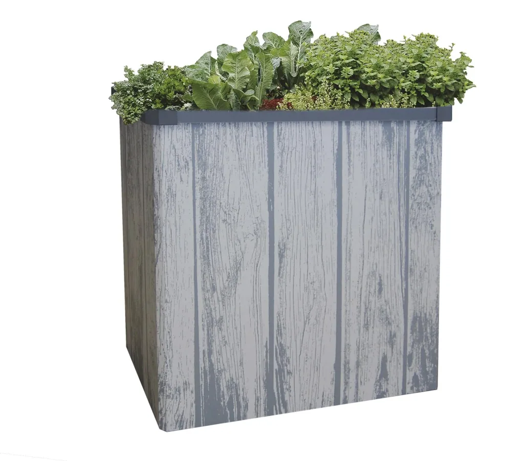 Falthochbeet "Easy Garden" Rattan birke hell
