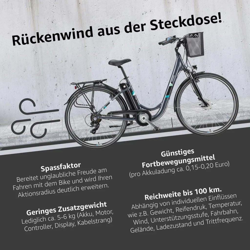 Unisex Alu-City E-Bike, 28 Zoll, 7-Gang Kettenschaltung, anthrazit, Multitalent RC822