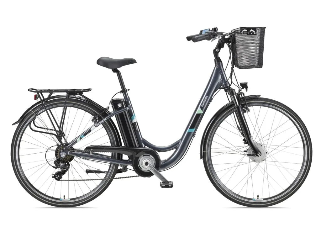Unisex Alu-City E-Bike, 28 Zoll, 7-Gang Kettenschaltung, anthrazit, Multitalent RC822