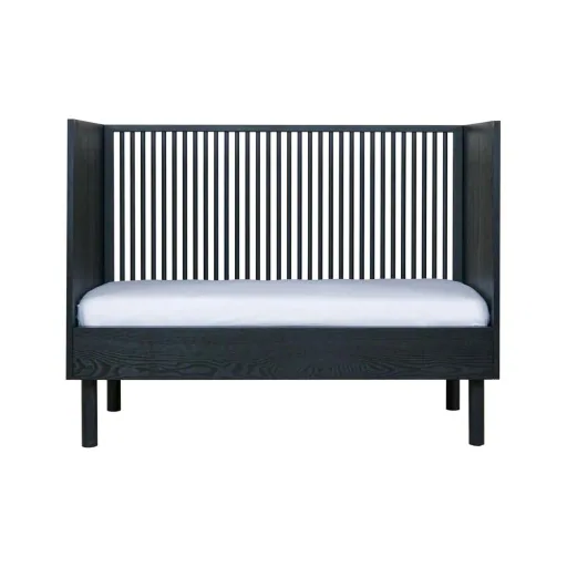 Quax HAI NO KI Babybett Esche schwarz 60 x 120