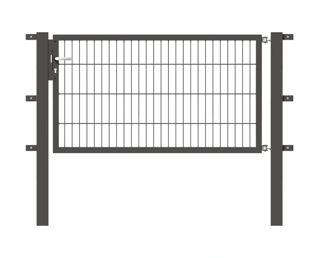Einzeltor Flexo mit Zubehör, anthrazit/ Breite 150 cm, Höhe 160 cm