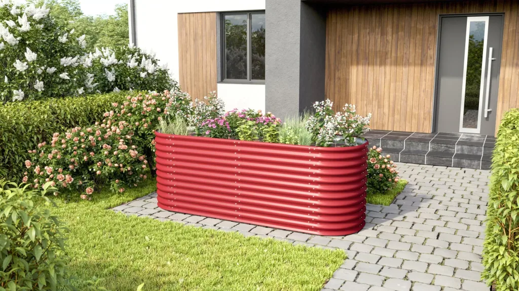 Hochbeeterweiterung Stretched 858, Farbe rubin