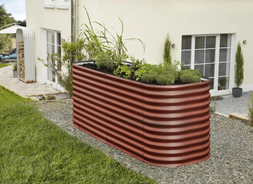 Hochbeeterweiterung Stretched 858, Farbe rubin