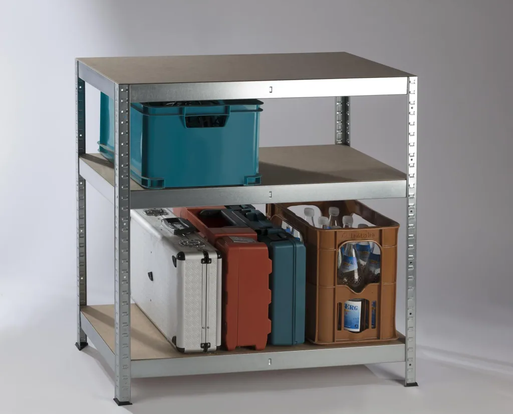 Lagerregal, 525 kg Tragkraft, 90 x 90 x 40 cm
