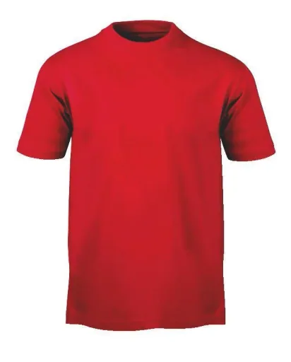 T-Shirt mit Rundhalsausschnitt, Farbe rot Gr.2XL