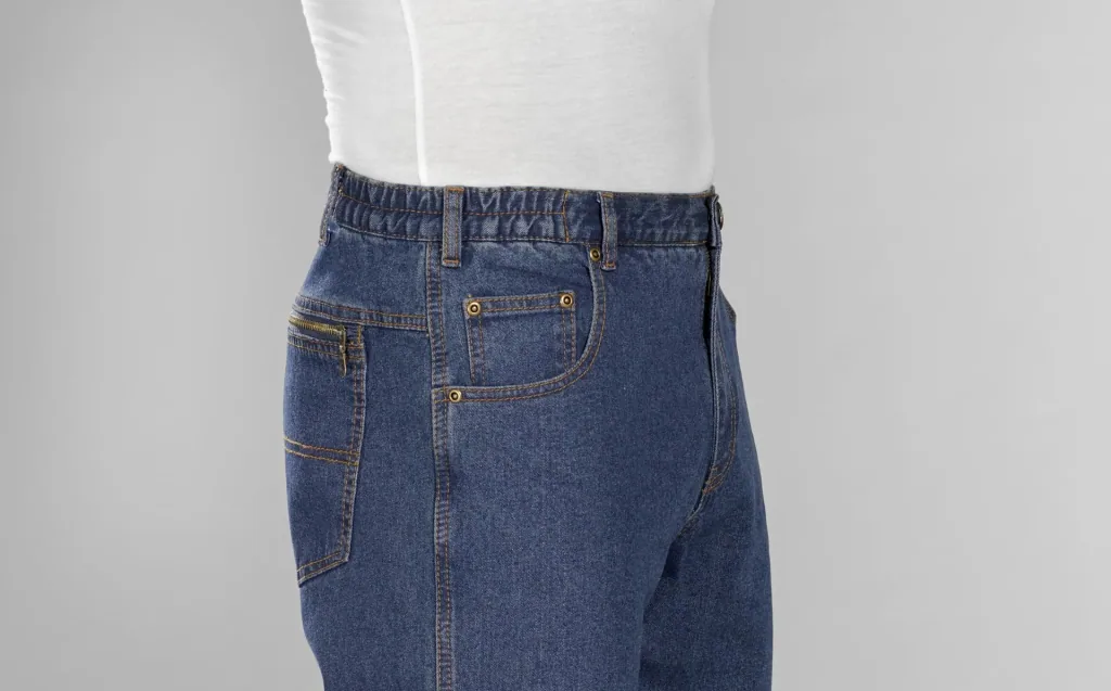 Extraleichte Reisejeans, Farbe blue stone, Gr.27