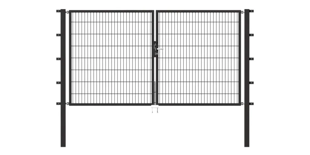 Doppeltor Flexo mit Zubehör, anthrazit, Breite 350 cm, Höhe 120 cm, PF: 80x80 cm