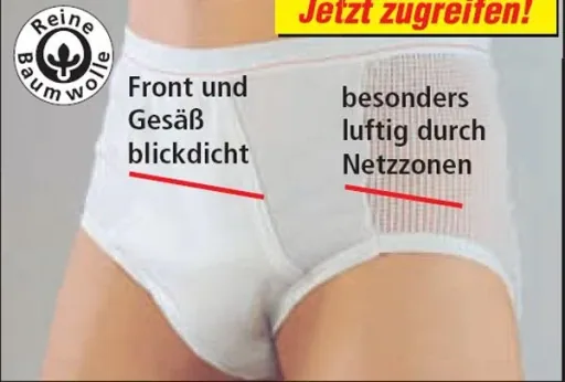 Slip mit Netzzonen, weiß, Gr. 12