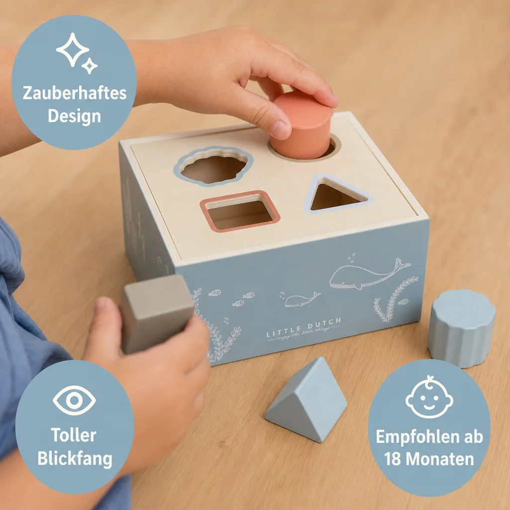 Little Dutch Sortierbox "Ocean" blau