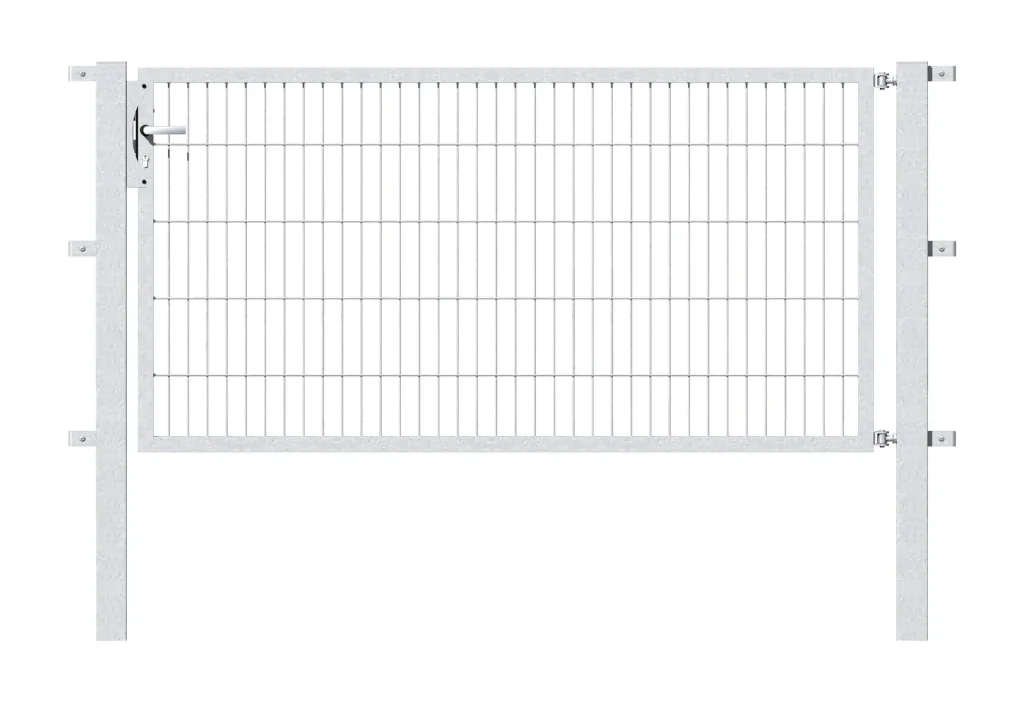 Einzeltor Flexo mit Zubehör, feuerverzinkt/ Breite 200 cm, Höhe 120 cm