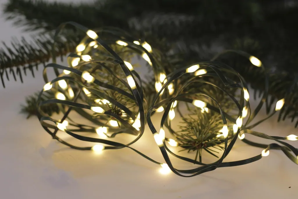 LED Lichterkette mit 200 warmweißen LEDs