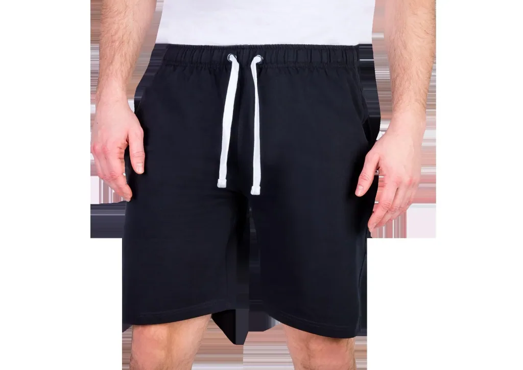 Shorts aus Baumwolljersey, Farbe schwarz, Gr.L