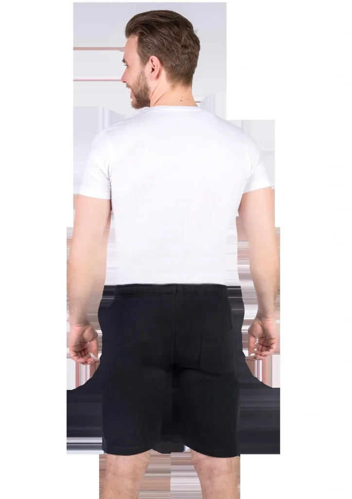 Shorts aus Baumwolljersey, Farbe schwarz, Gr.L