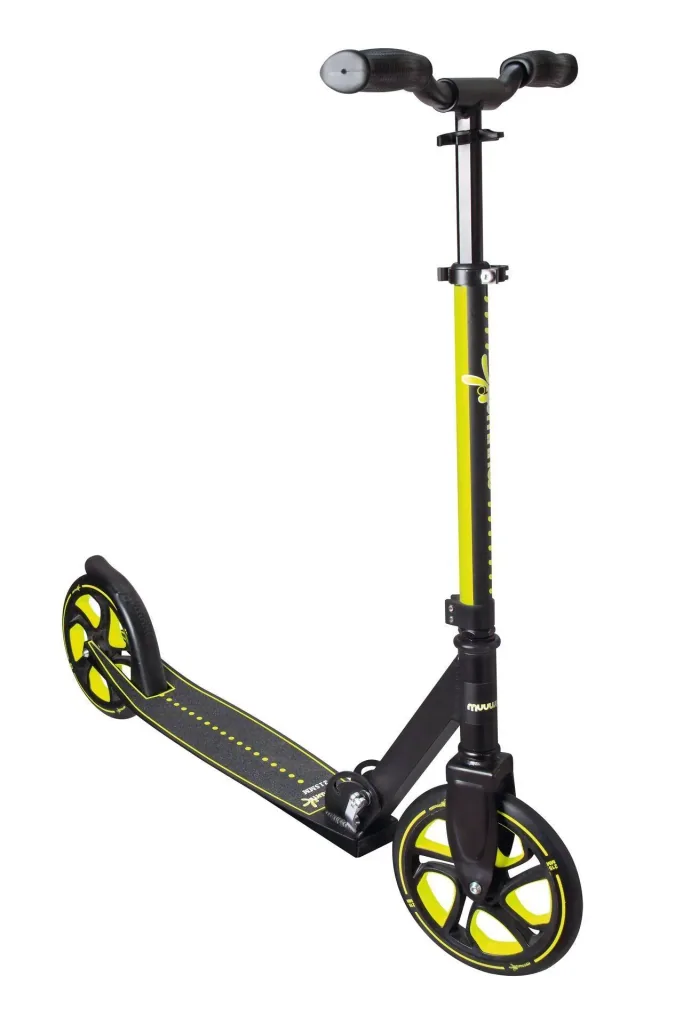 Aluminium Scooter Pro, Tretroller, 215 mm, ABEC 7, für Kinder und Erwachsene, höhenverstellbar, lime