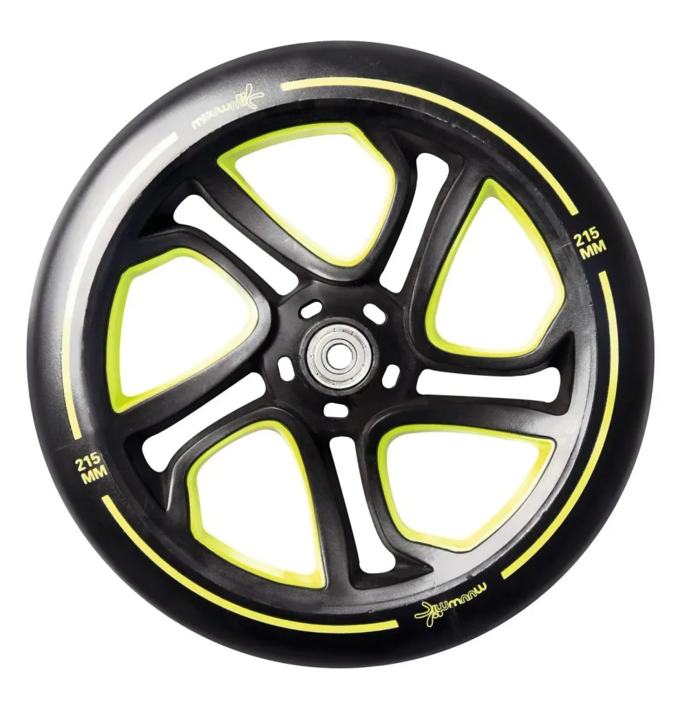Aluminium Scooter Pro, Tretroller, 215 mm, ABEC 7, für Kinder und Erwachsene, höhenverstellbar, lime