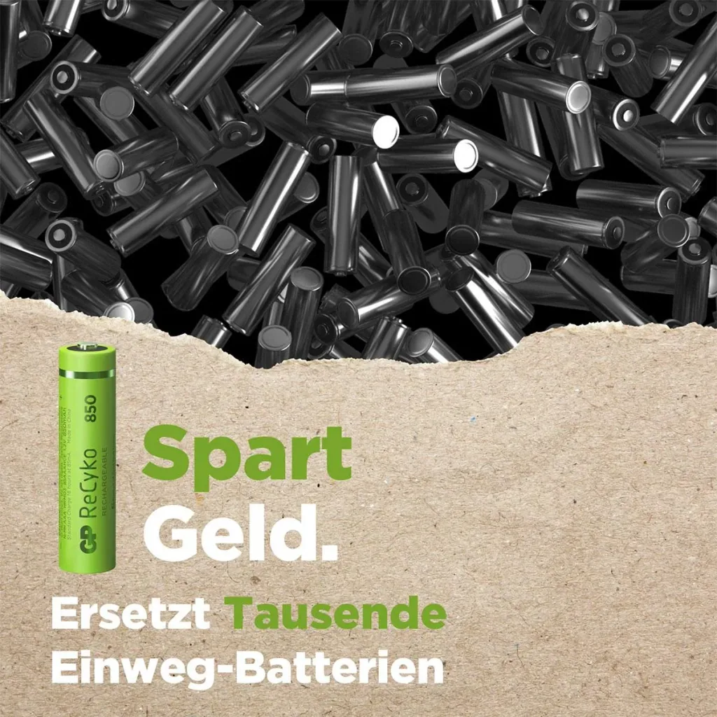ReCyko Micro (AAA) NiMH Akkus mit 850 mAh, 1,2V - 2 Stück