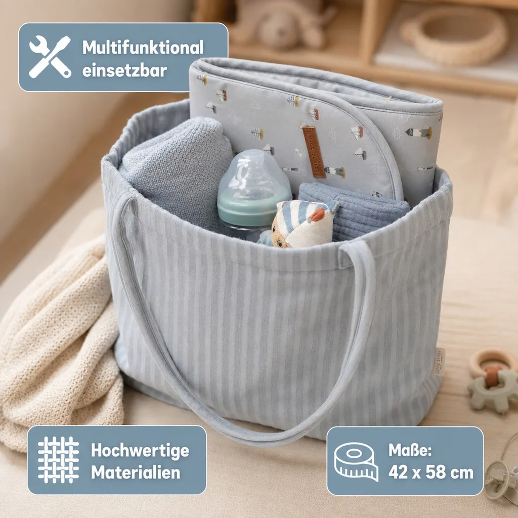 Little Dutch Mom - Bag, 42x58 cm, Farbe: blau