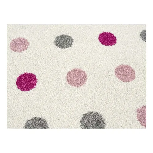 Livone Teppich Konfetti creme rosa grau, Teppichgrösse: 160 x 230 cm