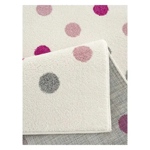 Livone Teppich Konfetti creme rosa grau, Teppichgrösse: 160 x 230 cm