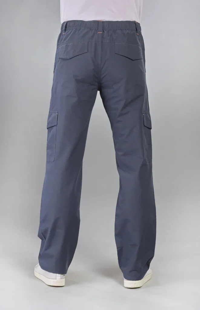 Trekkinghose mit Gummizug, Farbe blau/grau, Gr.56