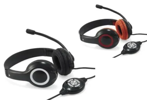 Headset USB 2m Kabel, Mikro, Fernbedienung Stereo schwarz