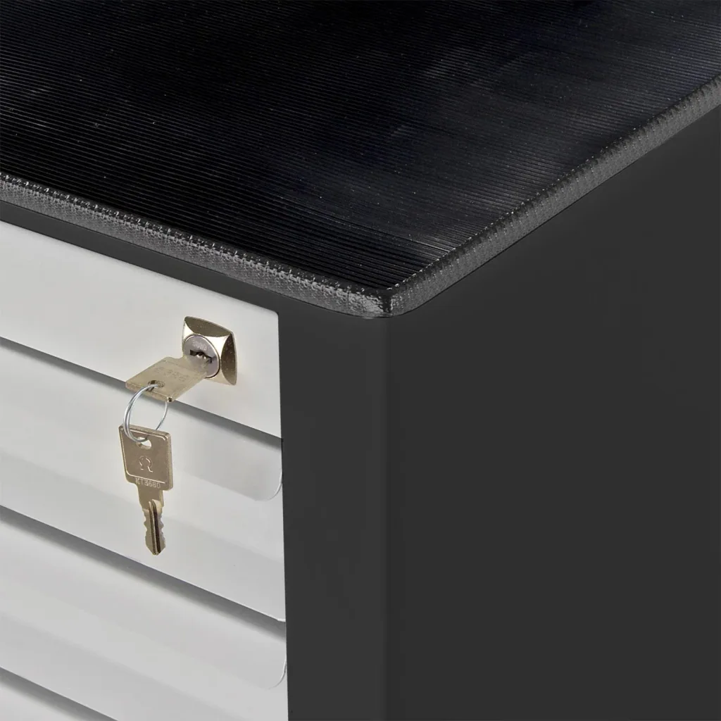Schubladenschrank / Werkzeugschrank mammut, 8 Schubladen, RAL 7016 / 7035