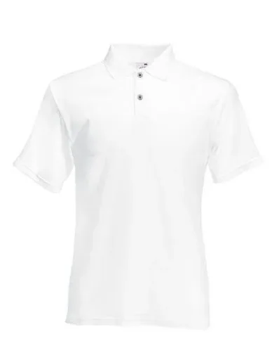 Poloshirt mit Piquestruktur, Farbe weiß, Gr.L