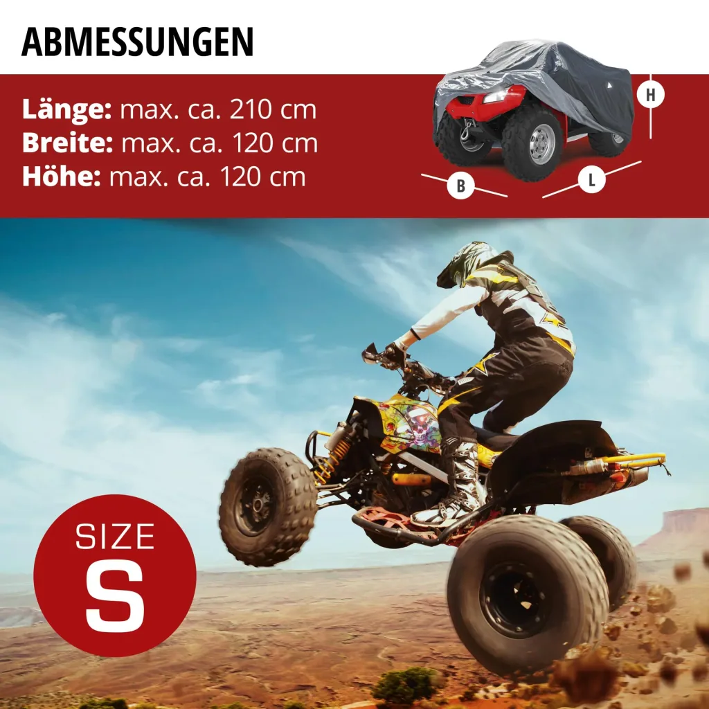Quad Abdeckplane All Weather Plus, Abdeckung für Geländefahrzeuge Größe S