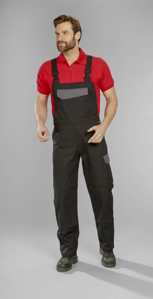 Latzhose für Beruf und Hobby, Farbe schwarz, Gr. 48
