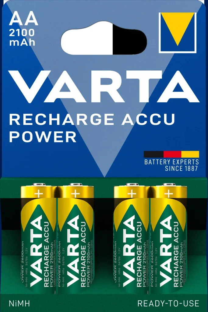 RECHARGE Power Mignon (AA) NiMH Akku mit 2100mAh - 4 Stück